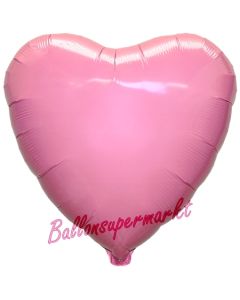 Herzluftballon Rosa, Ballon in Herzform mit Ballongas Helium