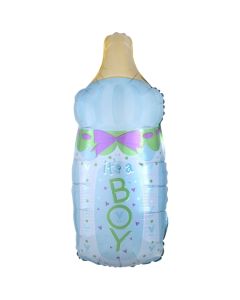 It's a Boy Babyflasche, Luftballon aus Folie inklusive Helium