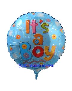 It's a Boy Babyflaschen Luftballon aus Folie mit Helium
