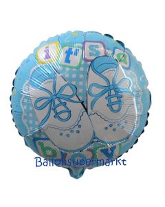 It's a Boy Babyschühchen Luftballon aus Folie mit Helium