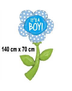 Luftballon zu Geburt und Taufe eines Jungen, Blume It's a Boy, heliumgefüllt