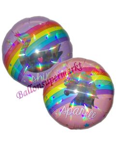 Folienballon Magical Rainbow inklusive Helium
