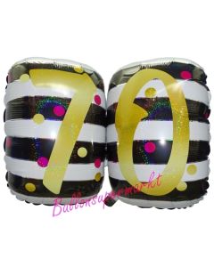 Folienballon Pink & Gold Milestone Birthday 60 ohne Helium