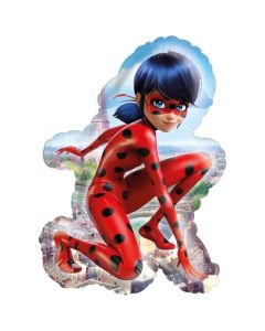 Miraculous Ladybug, Shape Luftballon aus Folie mit Helium