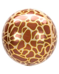 Orbz Luftballon aus Folie, Animal Print Giraffe, inklusive Helium