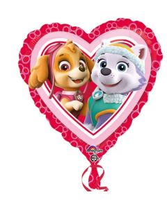 Paw Patrol, Skye, Everest Herz Luftballon inklusive Helium/Ballongas