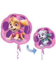 Paw Patrol, Skye und Everest,  Luftballon inklusive Helium/Ballongas