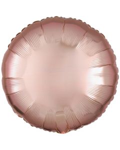 Runder Luftballon aus Folie, Rosegold, 18"