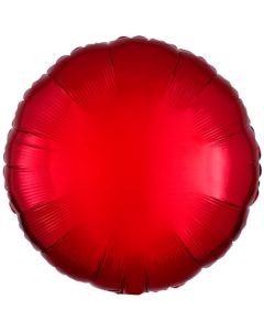 Rundluftballon Rot, 45 cm mit Ballongas Helium