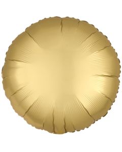 Runder Luftballon aus Folie, Gold, Satin Luxe, 18"