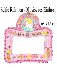 Magisches Einhorn, aufblasbarer Selfie-Rahmen, Folienballon, Fotorahmen