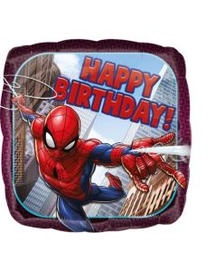 Spider-Man, Happy Birthday,  Luftballon aus Folie inklusive Helium 