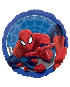 Spider-Man, runder Luftballon aus Folie inklusive Helium 
