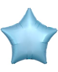 Sternballon aus Folie, Hellblau, 18"