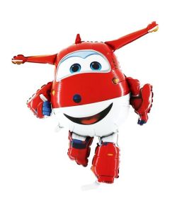 Super Wings Jett, Luftballon aus Folie mit Helium