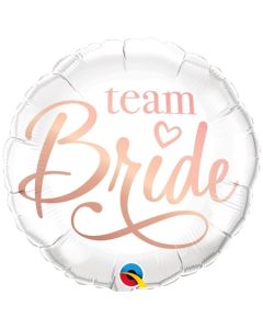 Team Bride, Luftballon aus Folie mit Ballongas Helium zu Hen Night, Hen Party und JGA