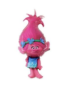 Trolls, Poppy, Luftballon aus Folie mit Helium