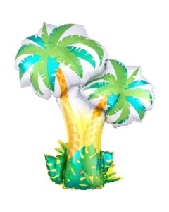 Tropische Palmen, Luftballon aus Folie mit Ballongas-Helium