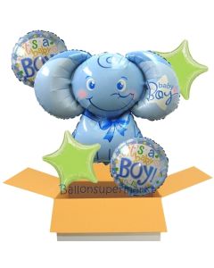 5 Luftballons zur Geburt, Mädchen, Baby Boy, Ballons mit Heliumgas