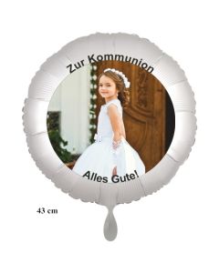 Fotoballon zur Kommunion Alles Gute!