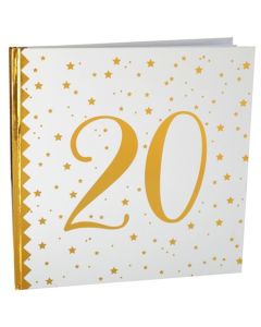 Gästebuch zum 20. Geburtstag und Jubiläum