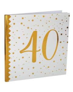 Gästebuch zum 40. Geburtstag und Jubiläum