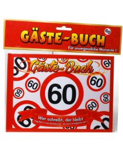 Gästebuch zum 60. Geburtstag, Verkehrsschild 60