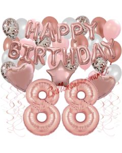 Dekorations-Set mit Ballons zum 88. Geburtstag, Happy Birthday Dream, 42 Teile