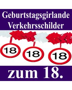 geburtstagsgirlande-verkehrsschilder-zum-18. Geburtstag