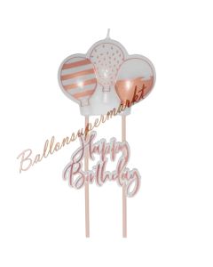 Rose Gold Birthday Geburtstagskerze