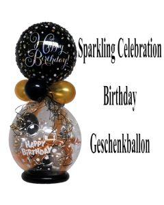 Geschenkballon Sparkling Celebration Happy Birthday zum Geburtstag