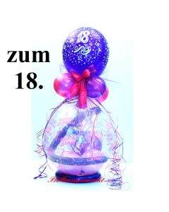 Geschenkballon zum 18. Geburtstag