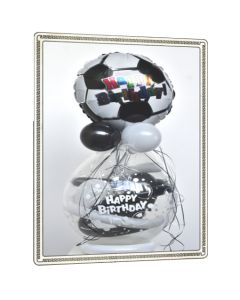 Geschenkballon zum Geburtstag, Fußball, Happy Birthday