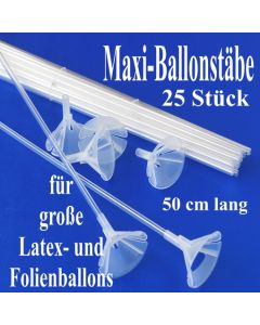 Große Ballonstäbe, Halter für große Luftballons