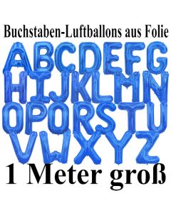 Große Buchstaben-Luftballons aus Folie in Blau