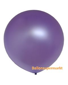 Großer Rund-Luftballon, Metallic Lavendel, 1 Meter