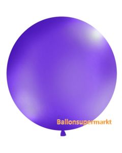 Großer Rund-Luftballon, Pastell Lavendel, 1 Meter