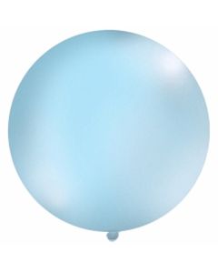 Großer Rund-Luftballon, Pastell Himmelblau, 1 Meter