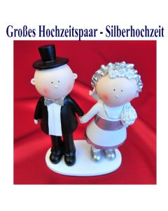 grosses-hochzeitspaar-silberhochzeit-tischdekoration