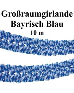 Großraumgirlande Bayrisch Blau, 10 Meter