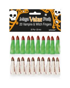 Halloween Grusel-Finger, Vampir und Hexe