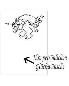 Grußkarte Cupido, Liebesbotschaft