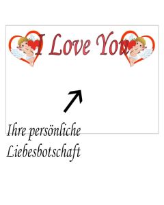 Grußkarte I love You Amoren, Liebesbotschaft