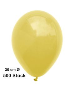 Luftballon Gelb, Pastell, gute Qualität, 500 Stück