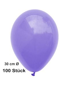Luftballon Lila, Pastell, gute Qualität, 100 Stück