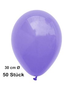Luftballon Lila, Pastell, gute Qualität, 50 Stück