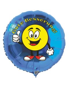 Gute Besserung, Luftballon aus Folie mit Ballongas, Emoticon - Thumps up
