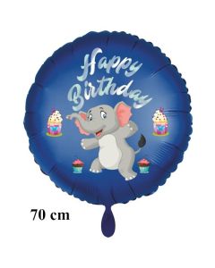 Happy Birthday großer Elefant Kindergeburtstag Luftballon mit Helium