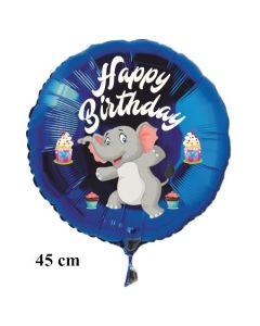 Happy Birthday Elefant Kindergeburtstag Luftballon mit Helium