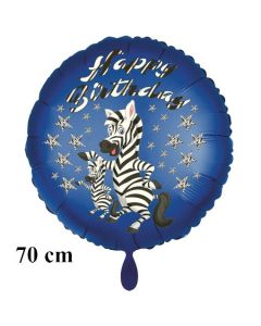 Happy Birthday Zebra Kindergeburtstag großer Luftballon mit Helium